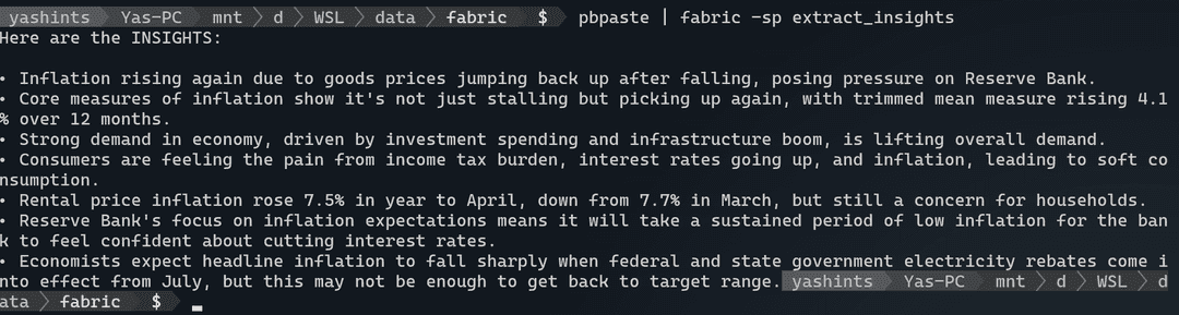 using pbpaste to get an entire article in the terminal and pass it to fabric